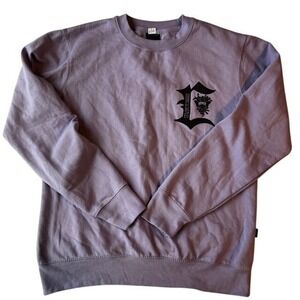 Crooks and Castles Mens Sweatshirt Purple Graphic Print Medusa Size M Streetwear